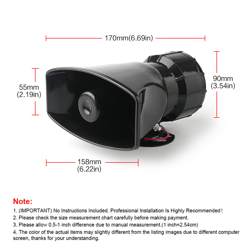 12V Speaker 130dB Wireless Ele - Emergency Whistle Loud ulasan dan harga