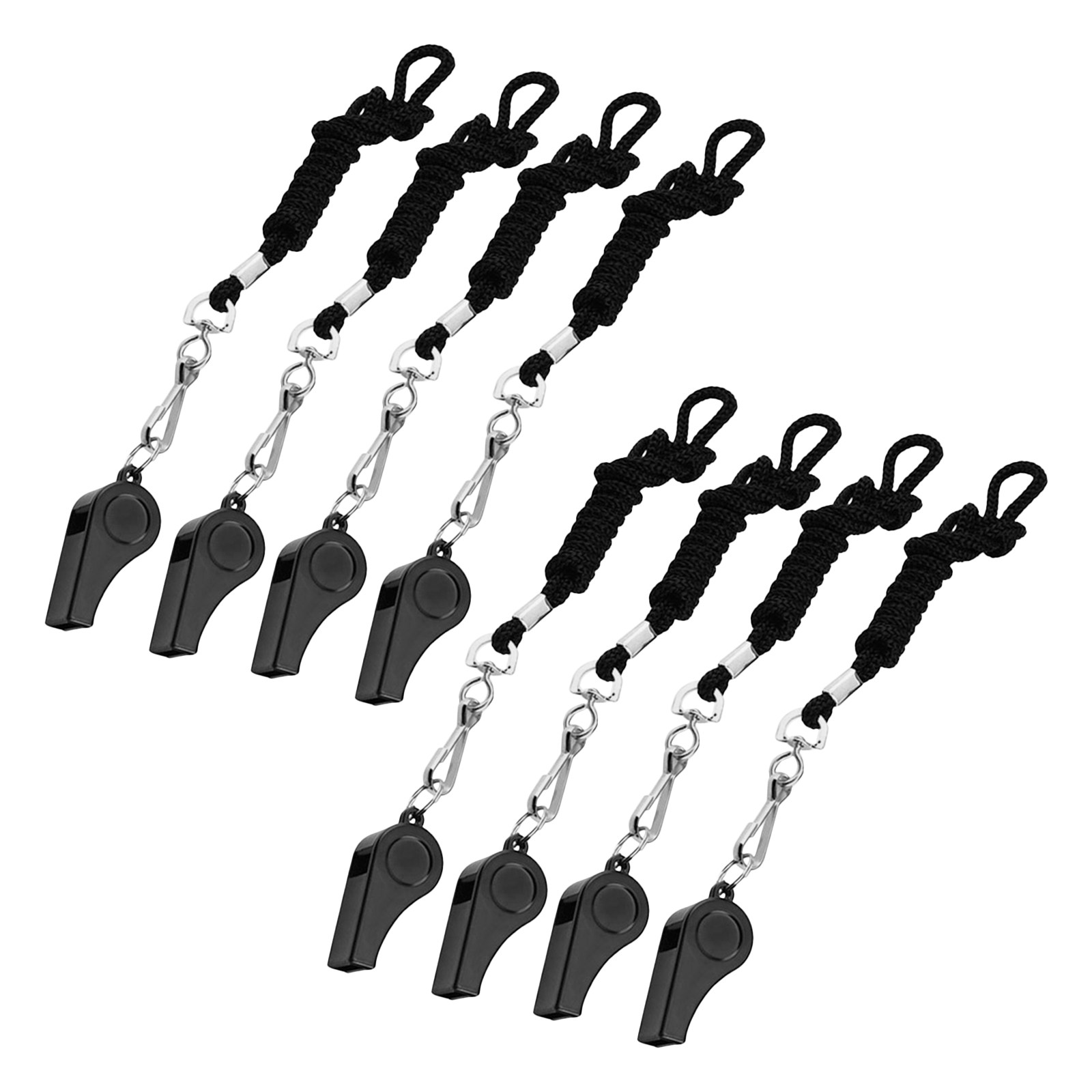 8Pcs Metal Portable Survival W - Emergency Whistle Loud ulasan dan harga